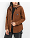 Lurking Class by Sketchy Tank Mariposa Brown Hooded Flannel Shirt - Thumbnail image 1 of 4