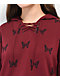 Lurking Class by Sketchy Tank Mariposa Red Crop Hoodie - Thumbnail image 3 of 3