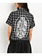 Lurking Class by Sketchy Tank Muerte Black & Grey Plaid Button Up Crop Shirt - Thumbnail image 1 of 4