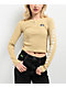 Lurking Class by Sketchy Tank Old English Cream Thermal Long Sleeve Crop T-Shirt - Thumbnail image 1 of 3