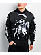 Lurking Class by Sketchy Tank Pale Horse Black Wash Crop Hoodie - Thumbnail image 1 of 6
