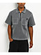 Lurking Class by Sketchy Tank Run With Us Grey Wash Quarter Zip Work Shirt - Thumbnail image 2 of 3