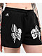 Lurking Class by Sketchy Tank Skull Fly Black Sweat Shorts - Thumbnail image 3 of 3