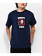 Lurking Class by Sketchy Tank Skull Rose Navy T-Shirt - Thumbnail image 1 of 2