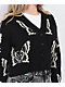 Lurking Class by Sketchy Tank Skullfly Black Crop Cardigan Sweater - Thumbnail image 3 of 5