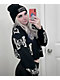 Lurking Class by Sketchy Tank Skullfly Black Crop Cardigan Sweater - Thumbnail image 4 of 5