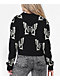 Lurking Class by Sketchy Tank Skullfly Black Crop Cardigan Sweater - Thumbnail image 2 of 5