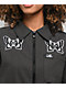 Lurking Class by Sketchy Tank Skullfly Black Stripe Crop Work Shirt - Thumbnail image 3 of 4