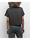 Lurking Class by Sketchy Tank Skullfly Black Stripe Crop Work Shirt - Thumbnail image 2 of 4