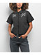 Lurking Class by Sketchy Tank Skullfly Black Stripe Crop Work Shirt - Thumbnail image 1 of 4