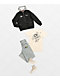 Lurking Class by Sketchy Tank Skulls Black Hooded Bomber Jacket