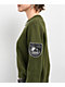 Lurking Class by Sketchy Tank Spider Web Green Crop Sweater - Thumbnail image 3 of 3