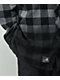 Lurking Class by Sketchy Tank Spiderweb Flannel Black & Grey Plaid Hooded Flannel