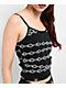 Lurking Class by Sketchy Tank Spiked Chain Black Crop Tank Top - Thumbnail image 3 of 3