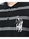 Lurking Class by Sketchy Tank Stallion Black & Grey Stripe Polo Shirt - Thumbnail image 2 of 3