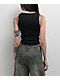 Lurking Class by Sketchy Tank Tomb Black Lace Crop Tank Top - Thumbnail image 2 of 3