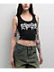 Lurking Class by Sketchy Tank Tomb Black Lace Crop Tank Top - Thumbnail image 1 of 3