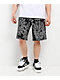 Lurking Class by Sketchy Tank Web Skull Black Sweat Shorts - Thumbnail image 1 of 4