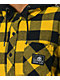 Lurking Class by Sketchy Tank Yellow & Black Dip Dye Hooded Flannel Shirt