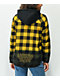 Lurking Class by Sketchy Tank Yellow & Black Dip Dye Hooded Flannel Shirt