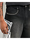 Lurking Class by Sketchy Tank You're Next Black Wash Denim Shorts - Thumbnail image 3 of 5