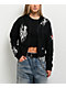 Lurking Class by Sketchy Tank x Kyle Grand Sin Black Crop Zip Hoodie - Thumbnail image 1 of 9