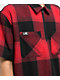 Lurking Class by Sketchy x Kyle Grand Sin Flannel Red & Black Quarter Zip Work Shirt - Thumbnail image 4 of 6