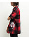 Lurking Class by Sketchy x Kyle Grand Sin Flannel Red & Black Quarter Zip Work Shirt - Thumbnail image 5 of 6