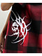 Lurking Class by Sketchy x Kyle Grand Sin Flannel Red & Black Quarter Zip Work Shirt - Thumbnail image 6 of 6