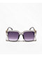 Luxury Smoke Square Sunglasses - Thumbnail image 2 of 2