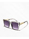 Luxury Smoke Square Sunglasses - Thumbnail image 1 of 2