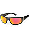 Madson Magnate Matte Black and Red Chrome Polarized Sunglasses - Thumbnail image 1 of 2