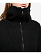 Major Label Group Black Crop Zip Sweater - Thumbnail image 3 of 5