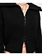 Major Label Group Black Crop Zip Sweater - Thumbnail image 4 of 5