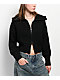 Major Label Group Black Crop Zip Sweater - Thumbnail image 1 of 5