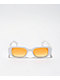Major White Rectangle Sunglasses
