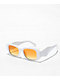 Major White Rectangle Sunglasses