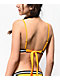 Malibu Finish Line Yellow Molded Triangle Bikini Top 