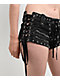 Mebon Rebel Studded Black Wash Micro Shorts - Thumbnail image 4 of 9