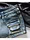 Mebon Tracey Cargo Blue Wash Micro Shorts - Thumbnail image 5 of 7