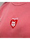 Melodie Cold Hearted Embroidered Boxy Red T-Shirt - Thumbnail image 4 of 4