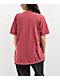 Melodie Cold Hearted Embroidered Boxy Red T-Shirt - Thumbnail image 2 of 4