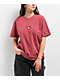 Melodie Cold Hearted Embroidered Boxy Red T-Shirt - Thumbnail image 1 of 4