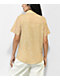Melodie I Need Space Natural Short Sleeve Button Up Shirt - Thumbnail image 2 of 4