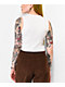 Melodie More The Merrier White Crop Tank Top - Thumbnail image 2 of 2