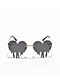 Melting Heart Black Sunglasses - Thumbnail image 2 of 3