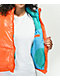Members Only Hi Shine Orange Puffer Jacket - Thumbnail image 4 of 4
