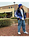 Members Only Lightning Blue Hooded Puffer Jacket - Thumbnail image 8 of 8