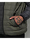 Members Only Packable Green & Blue Hooded Puffer Jacket - Thumbnail image 4 of 5