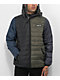 Members Only Packable Green & Blue Hooded Puffer Jacket - Thumbnail image 1 of 5